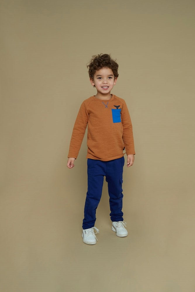 Broek Kobalt - Waves and Whales