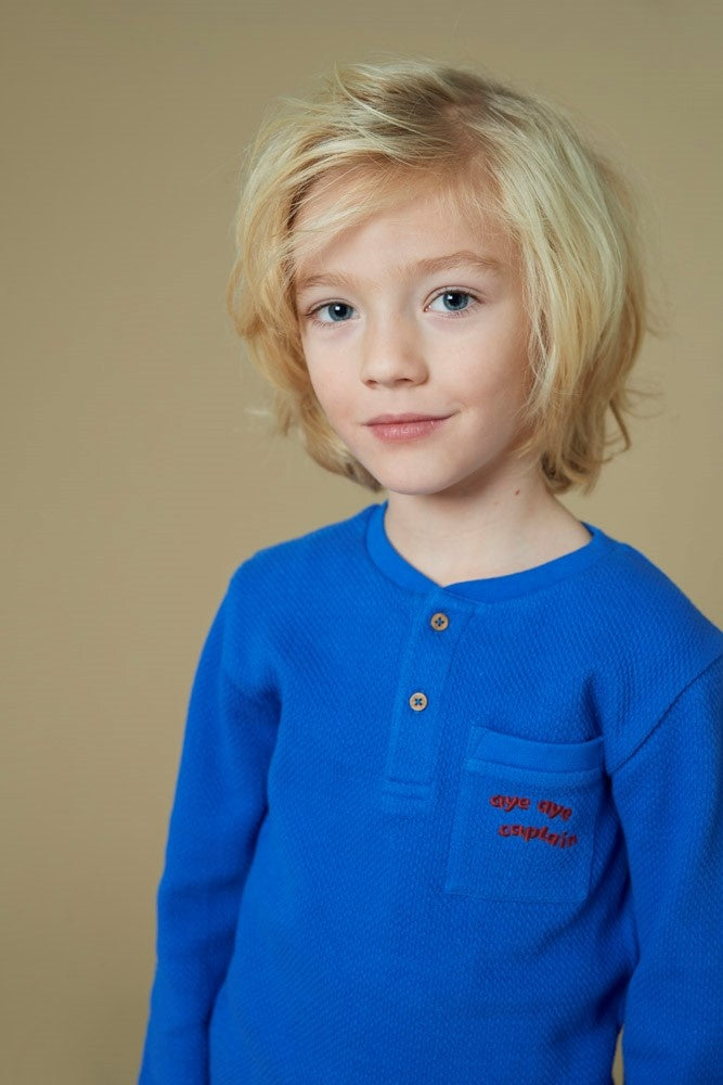 Longsleeve Aqua - Waves and Whales