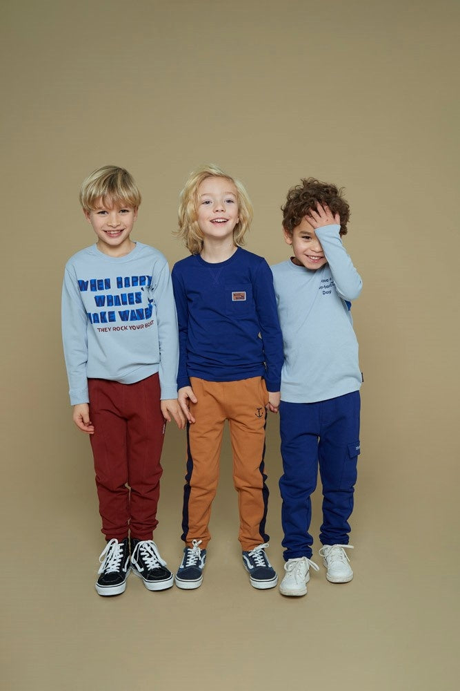 Longsleeve Blauw - Waves and Whales