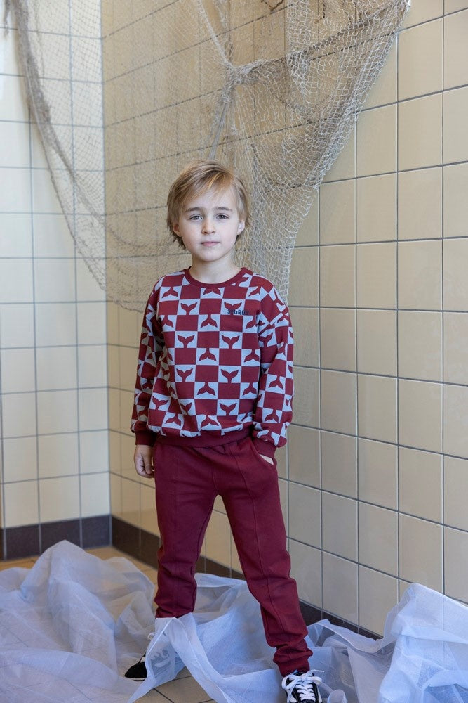 Sweater Bordeaux - Waves and Whales