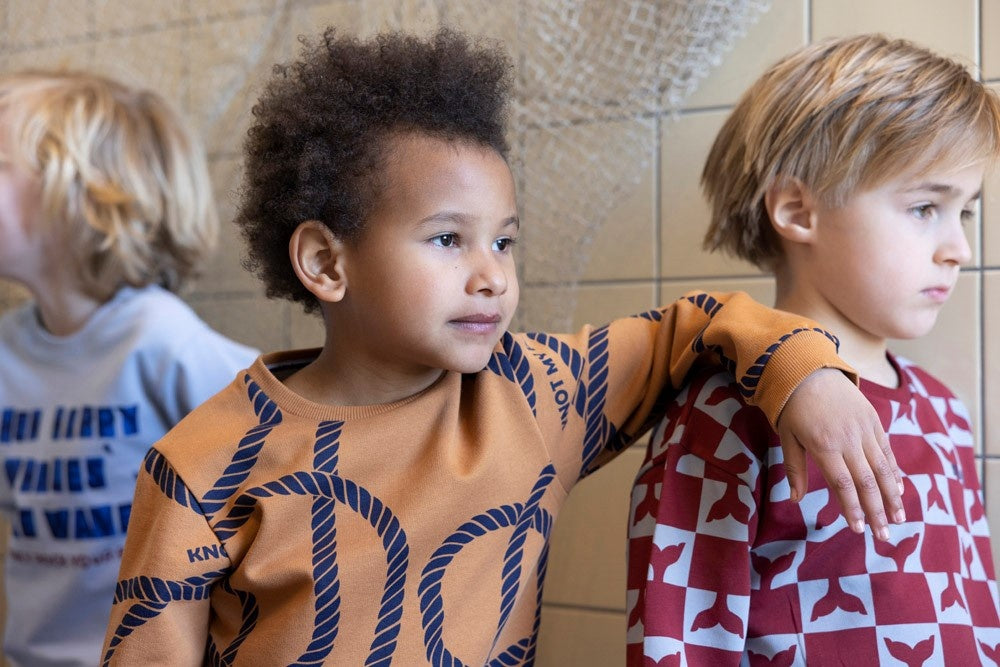 Sweater Hazelnoot - Waves and Whales