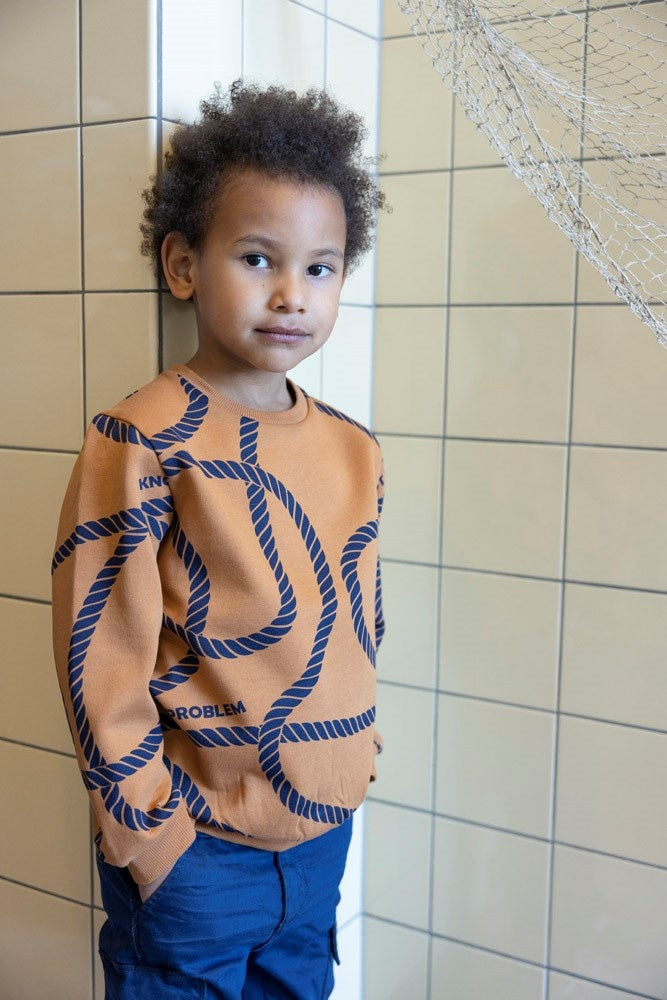 Sweater Hazelnoot - Waves and Whales