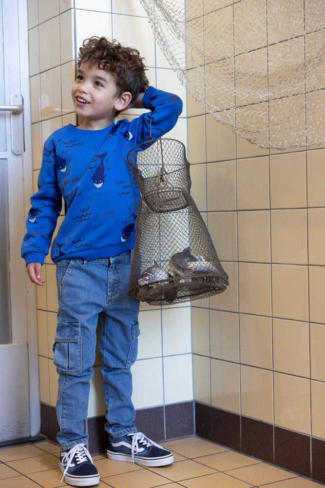 Cargo broek denim m.Blauw denim - Winter Denims