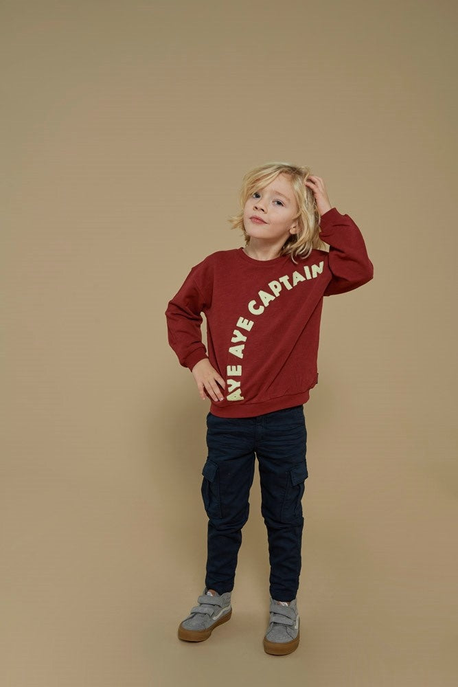 Sweater Bordeaux - Waves and Whales