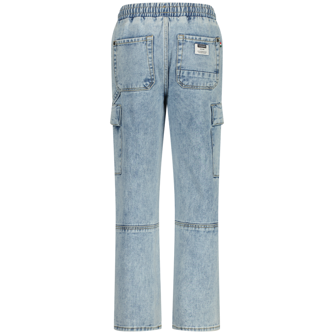 Spijkerbroek Gino cargo Light Indigo Jegging