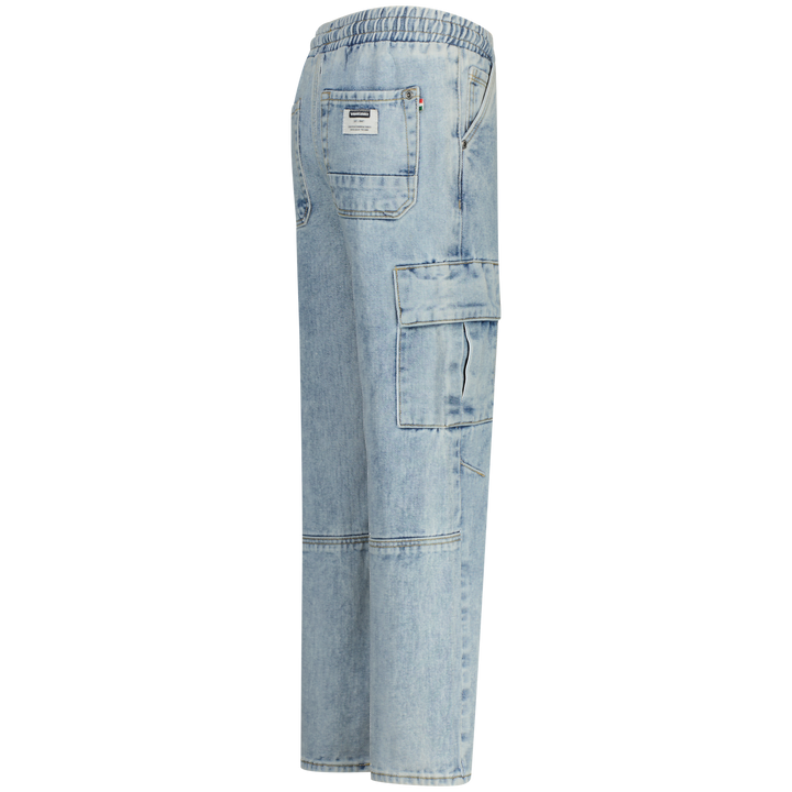 Spijkerbroek Gino cargo Light Indigo Jegging