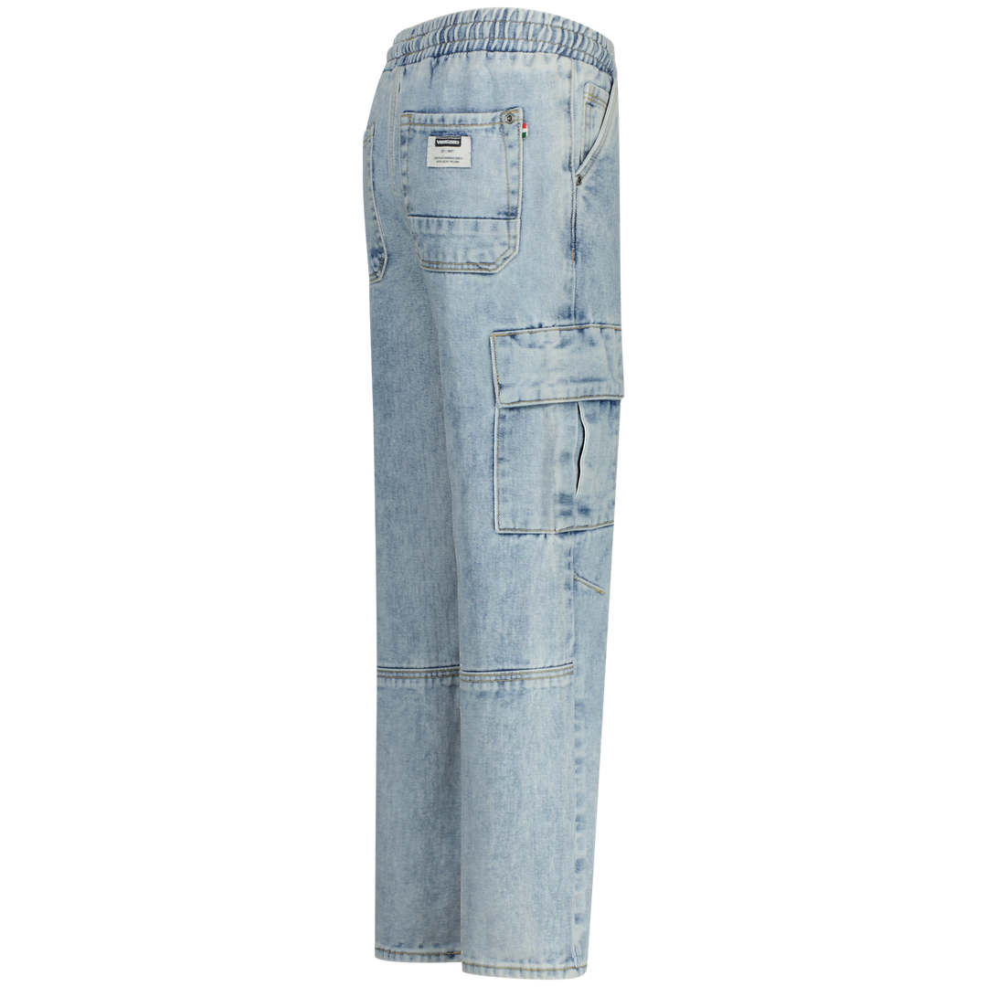 Spijkerbroek Gino cargo Light Indigo Jegging