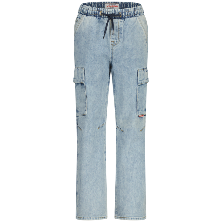 Spijkerbroek Gino cargo Light Indigo Jegging