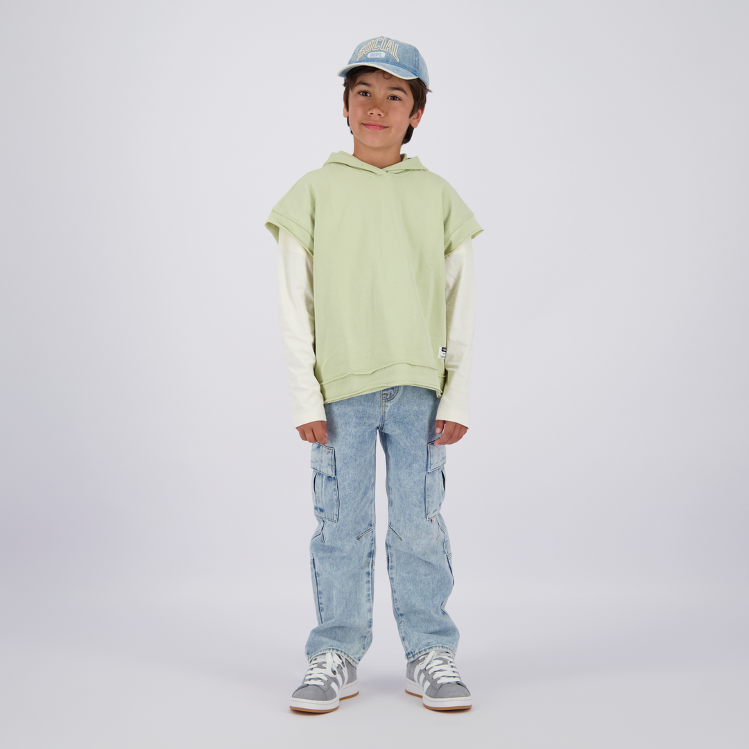 Spijkerbroek Gino cargo Light Indigo Jegging