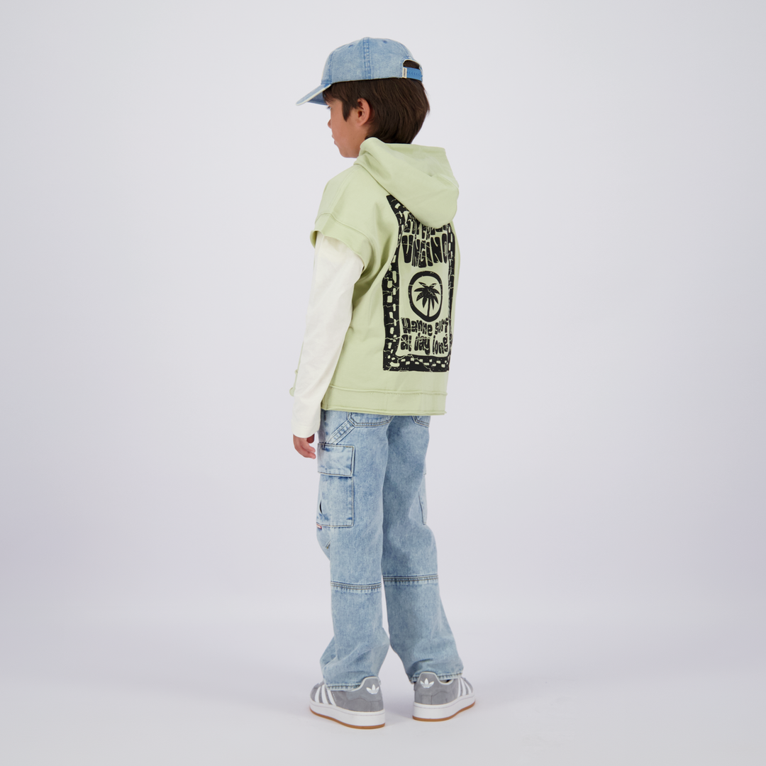 Spijkerbroek Gino cargo Light Indigo Jegging