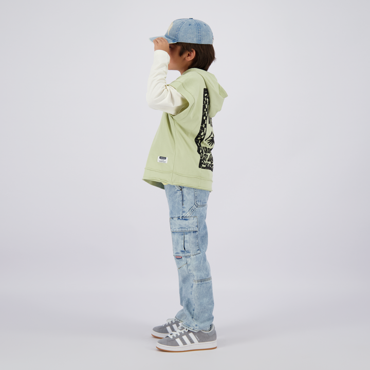 Spijkerbroek Gino cargo Light Indigo Jegging