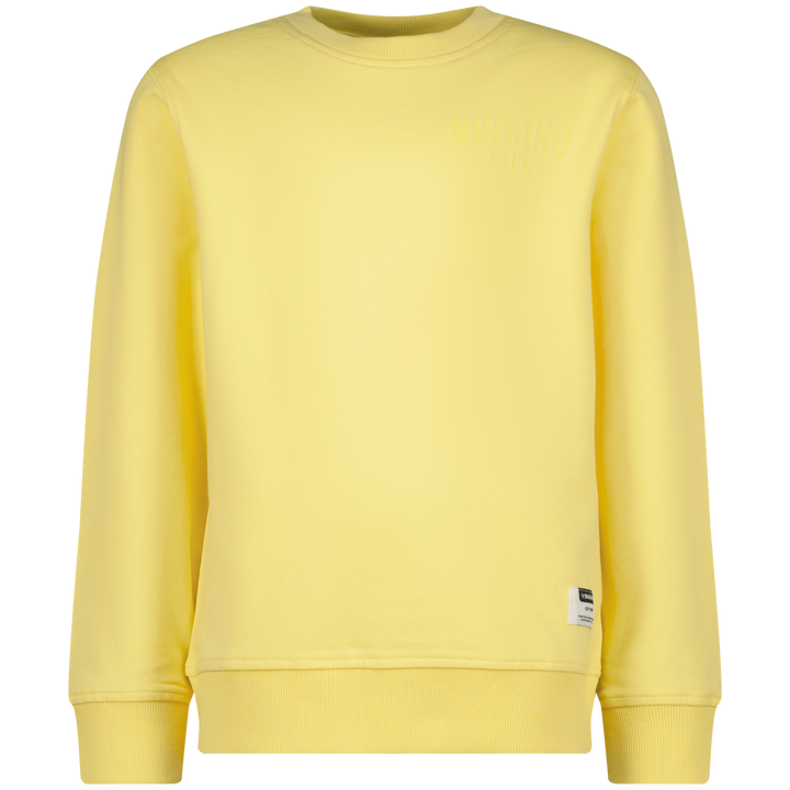 Trui Basic - crew Summer yellow Short skinny