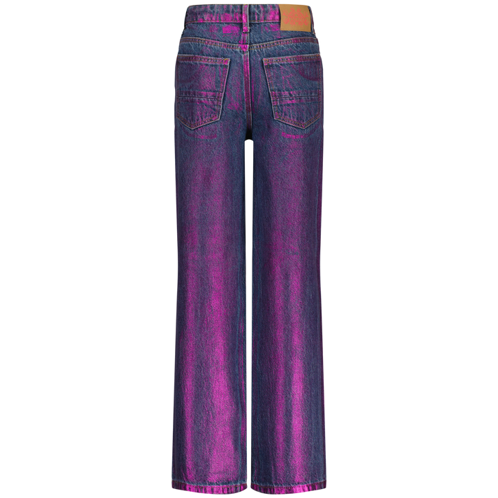 Spijkerbroek Cato Metallic Electric Pink Wide leg