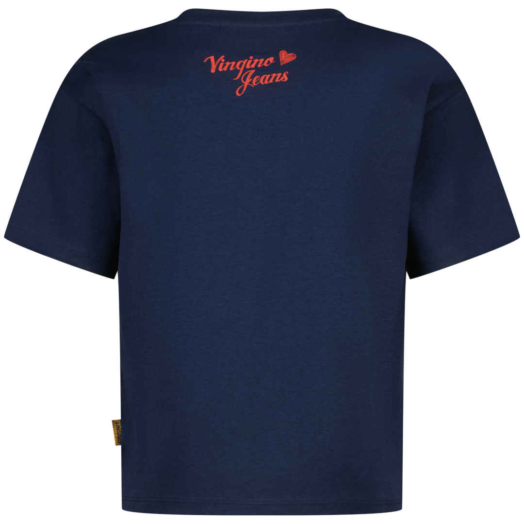 T - shirt Hanou Dark Blue Oversized