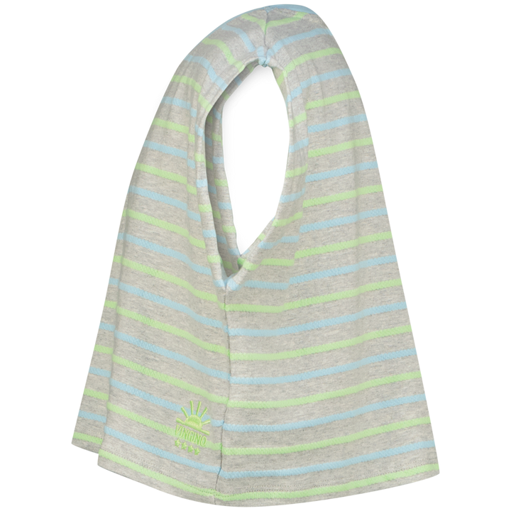 T - shirt Huliette Light Grey Melee Sleeveless