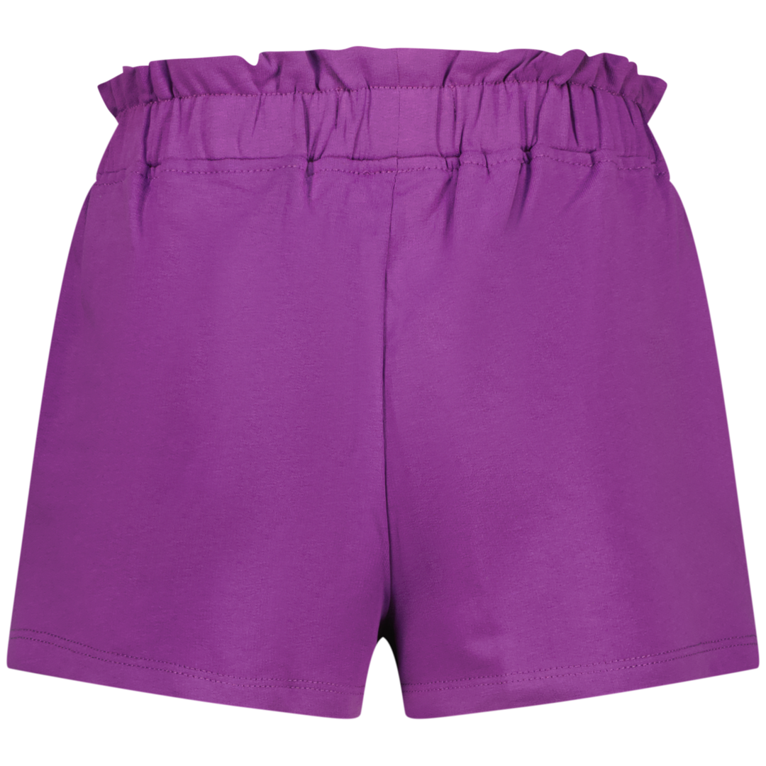 Short Basic - Short Ruffle Viola purple Relaxed short
