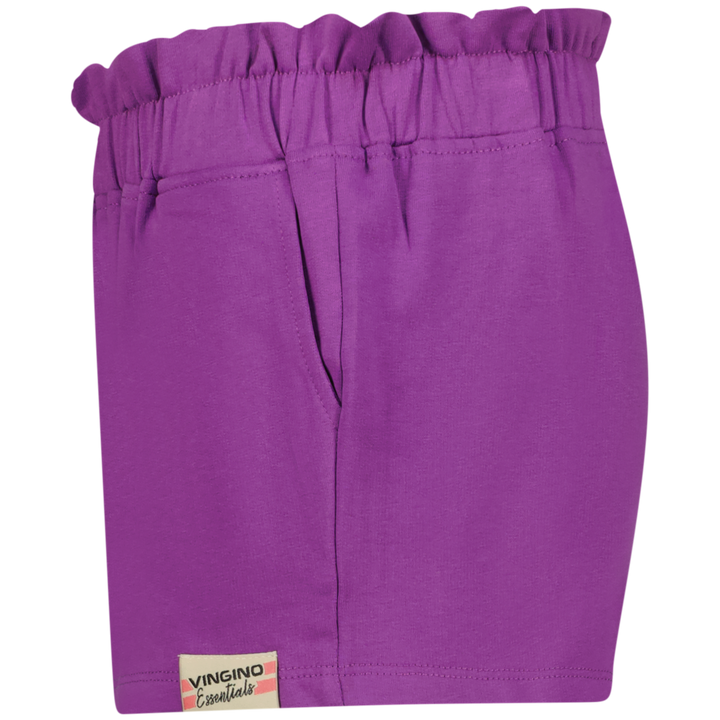 Short Basic - Short Ruffle Viola purple Relaxed short