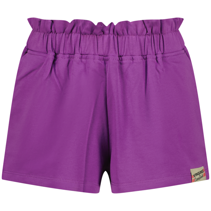 Short Basic - Short Ruffle Viola purple Relaxed short