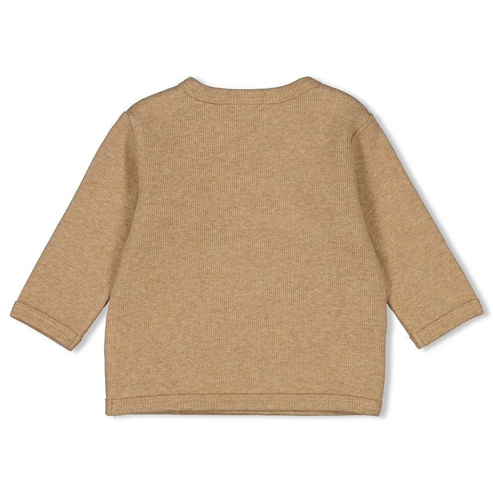 Wickelshirt Ripp Braun Melange - Forever Bestie