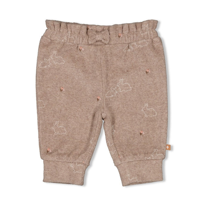 Broek badstof Taupe melange - Little Rosebud