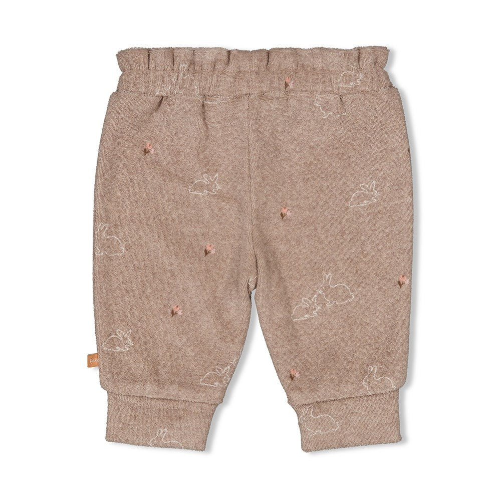 Broek badstof Taupe melange - Little Rosebud