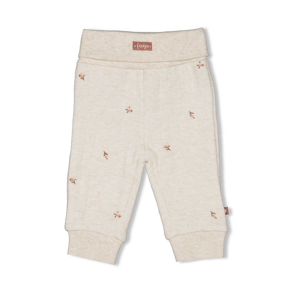 Broek Offwhite melange - Little Rosebud