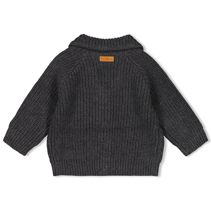 Vestje gebreid Antraciet melange - Into The Forest