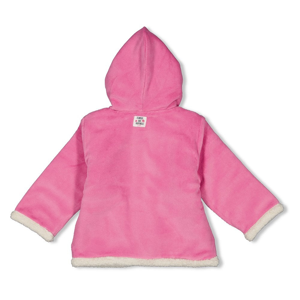 Omkeerbaar jasje met capuchon Marine - Midnight Flowers