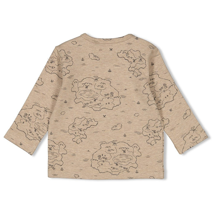 Langarmshirt Taupe melange - Camp Wilderness