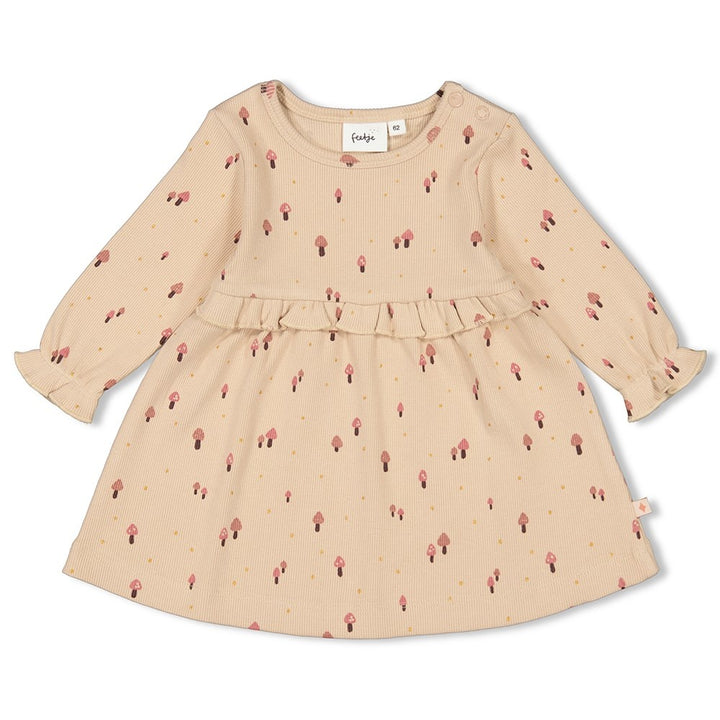 Jurk rib Zand - Grow Your Own Way