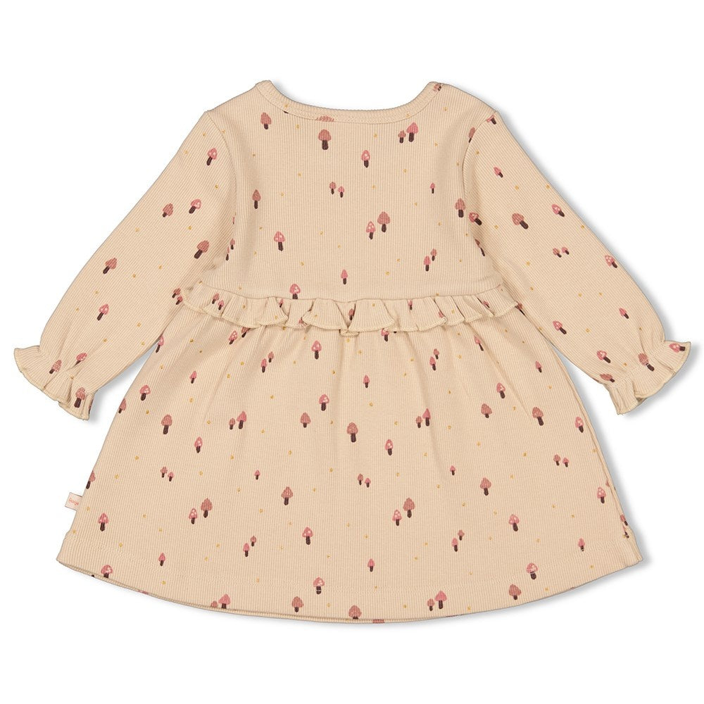 Jurk rib Zand - Grow Your Own Way