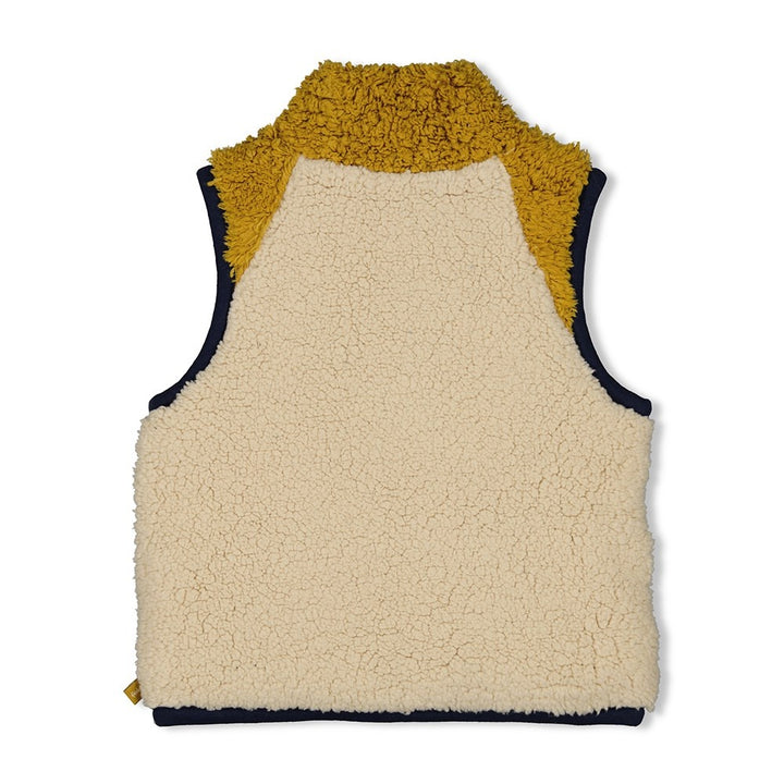 Teddy gilet Offwhite - Keep Rolling