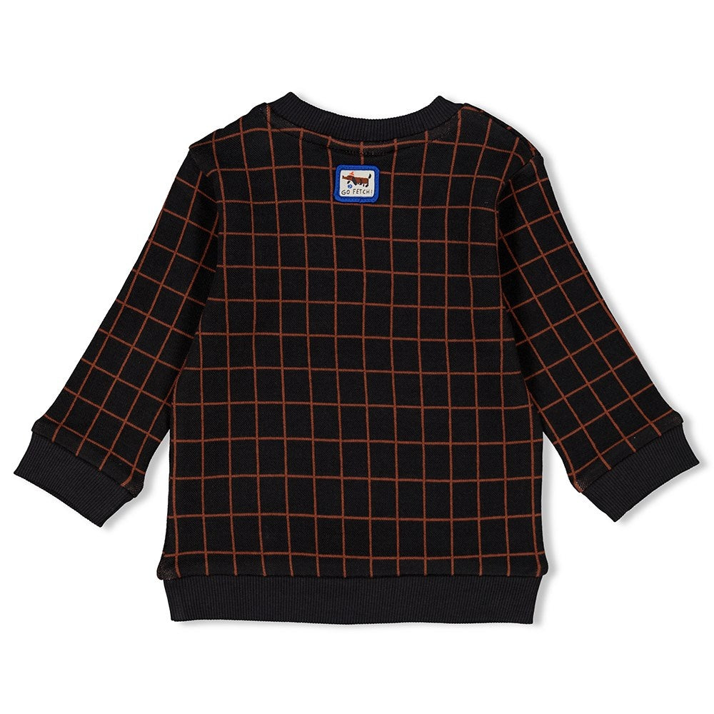 Sweater ruit Antraciet - Go Fetch