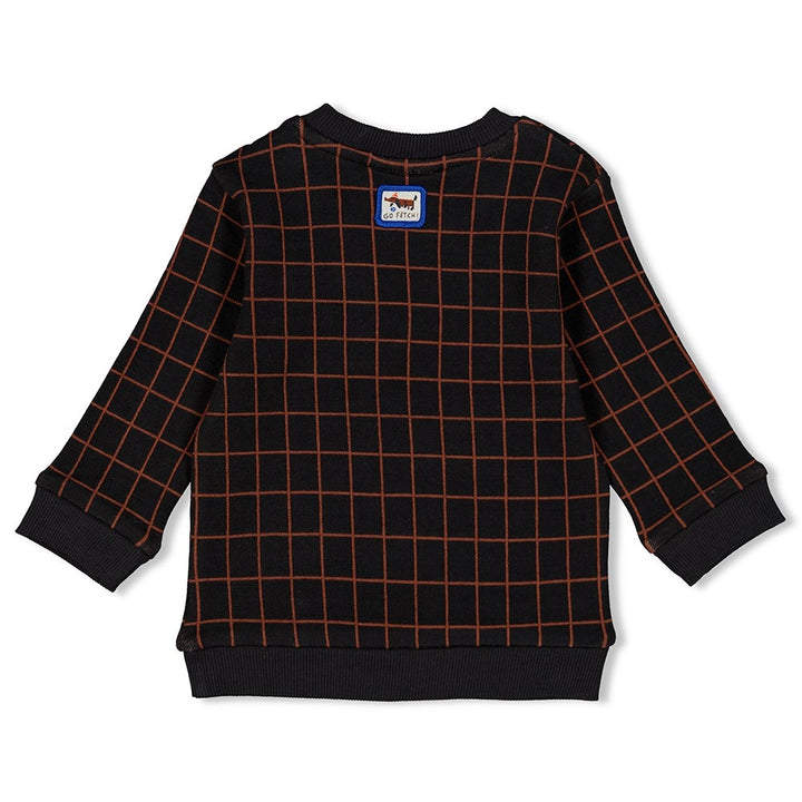 Sweater ruit Antraciet - Go Fetch