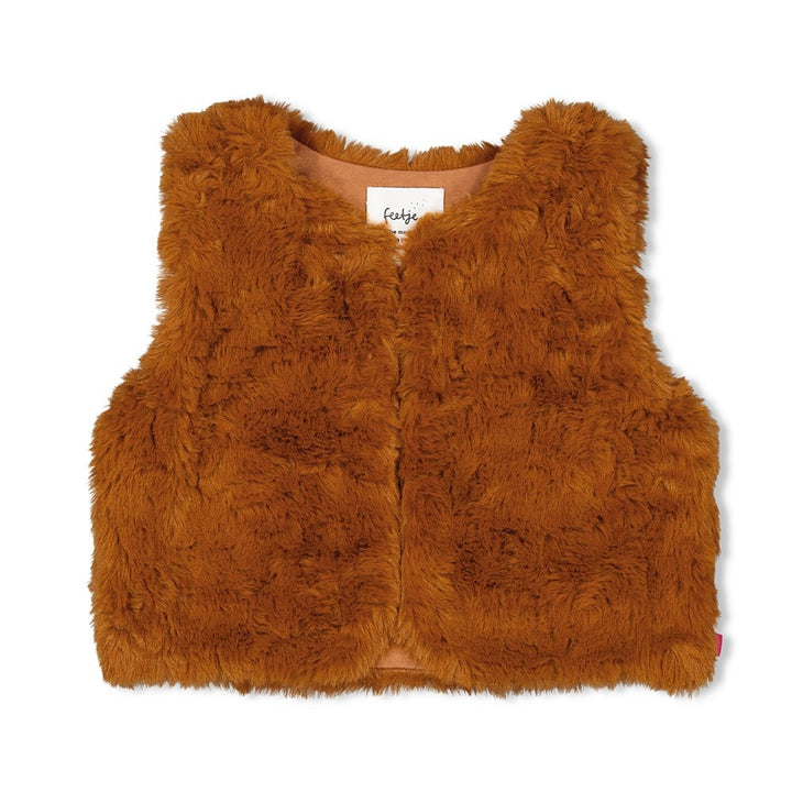 Teddy gilet Bruin - Forest Fancy