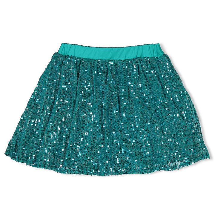 Pailetten rok Teal - Girls Club