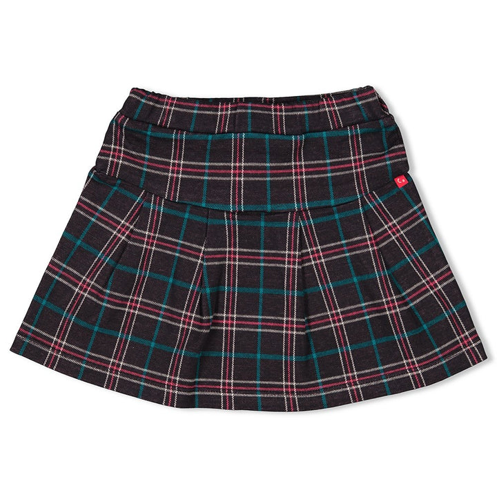 Geruite rok Antraciet - Girls Club