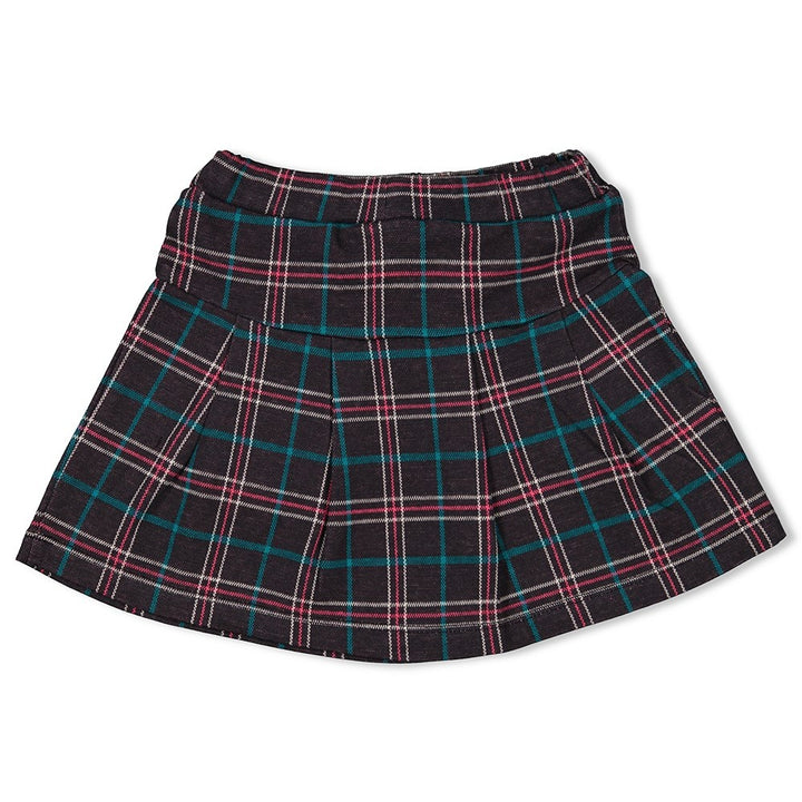 Geruite rok Antraciet - Girls Club