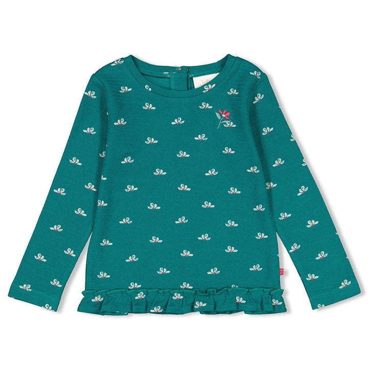 Langarmshirt Teal - Mädchenclub