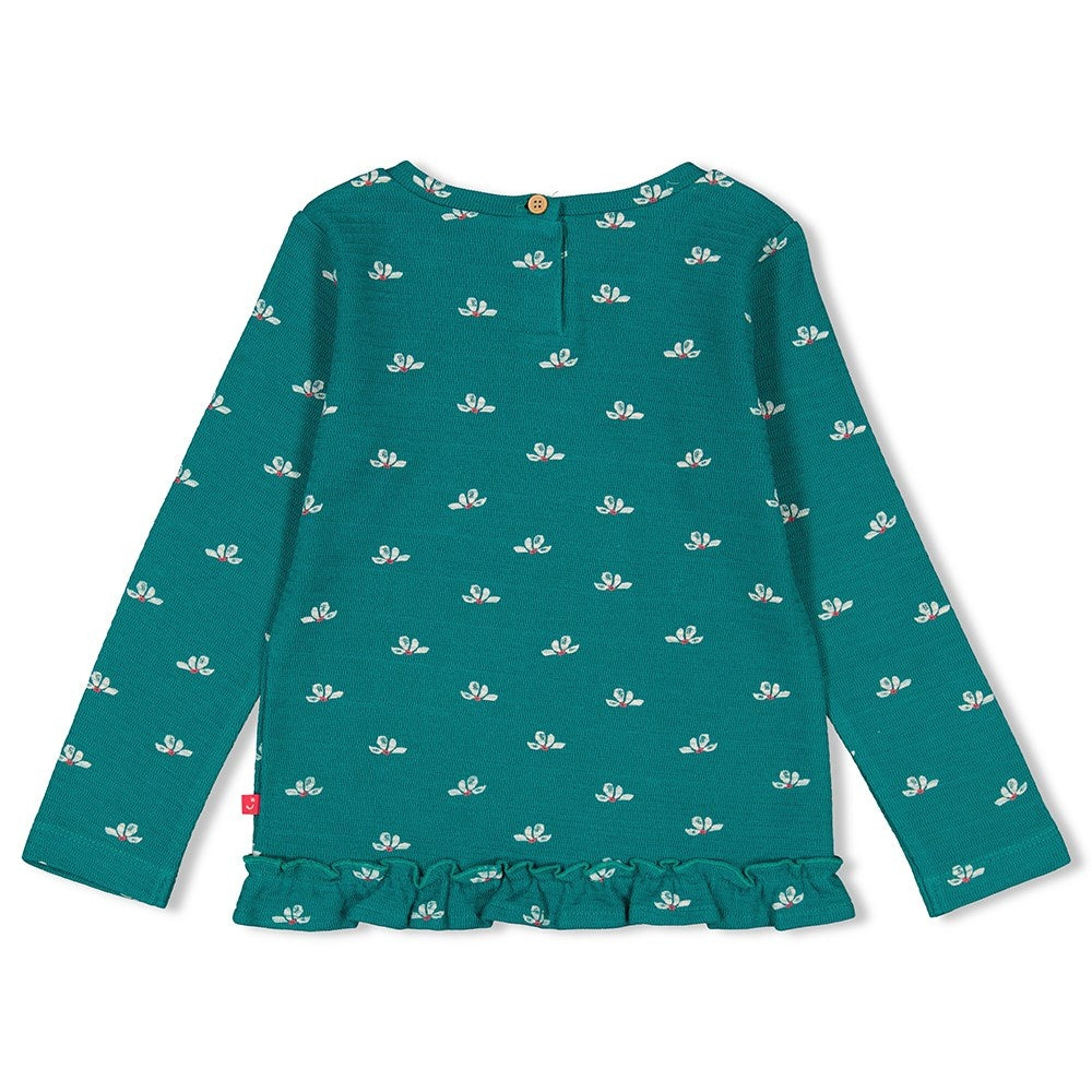 Langarmshirt Teal - Mädchenclub