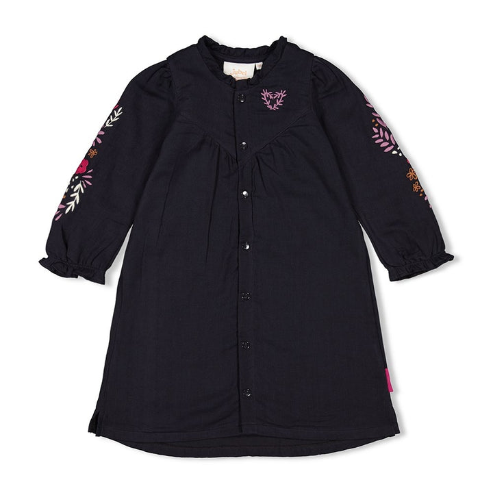 Blouse jurk Antraciet - Forest Fancy