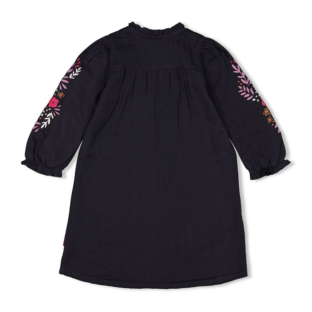 Blouse jurk Antraciet - Forest Fancy