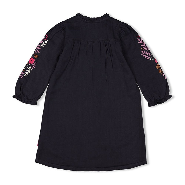 Blouse jurk Antraciet - Forest Fancy