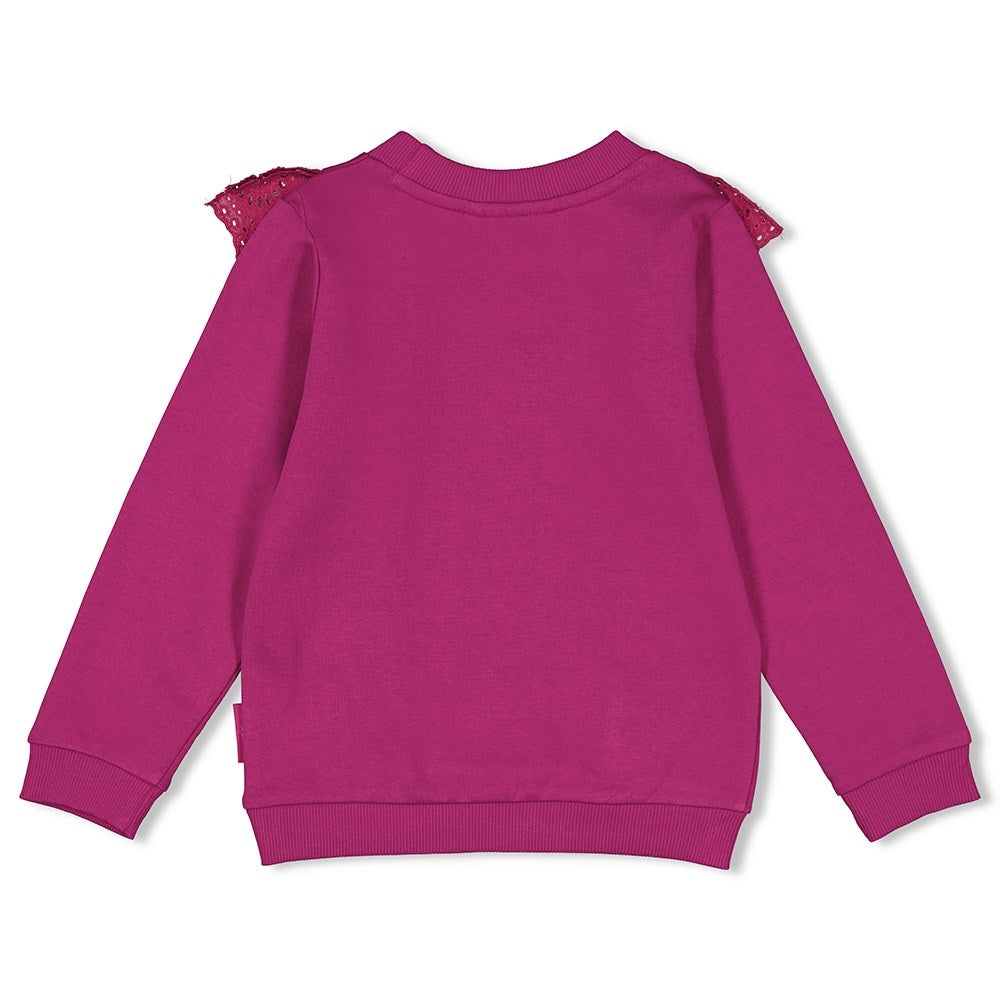Sweater ruches Cerise - Forest Fancy