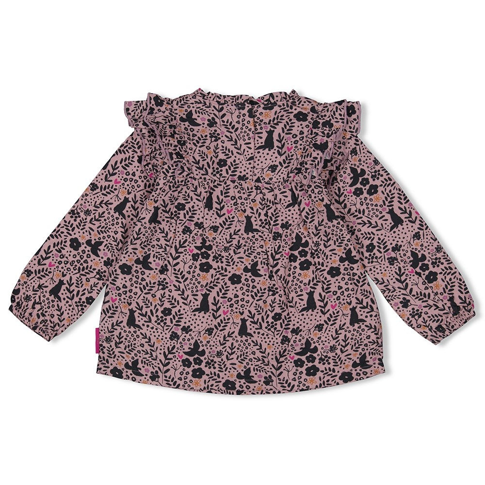 Blouse ruches l.Lila - Forest Fancy