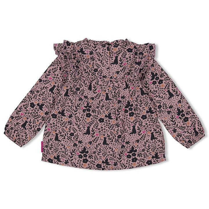 Blouse ruches l.Lila - Forest Fancy