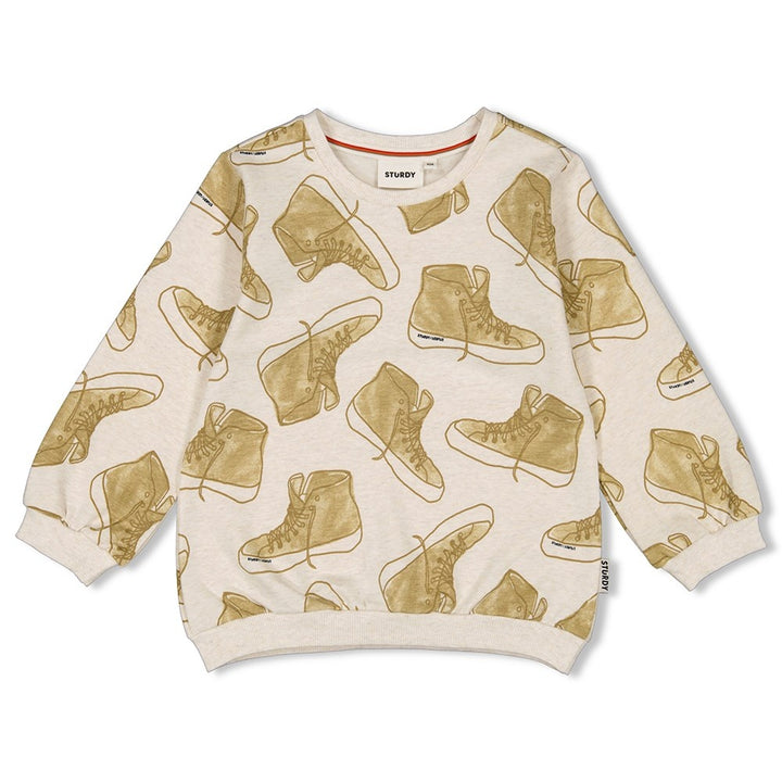 Sweater Offwhite melange - Jump For Joy