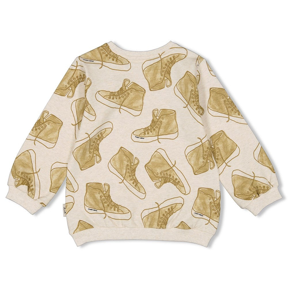 Sweater Offwhite melange - Jump For Joy