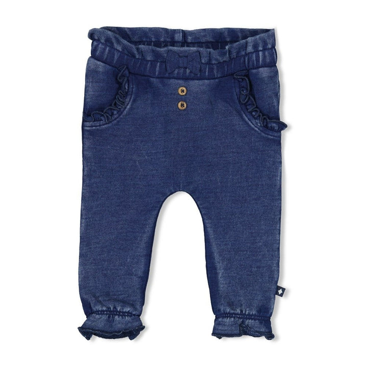 Hose Rüschen Jogg Denim Indigo - Winter Denims