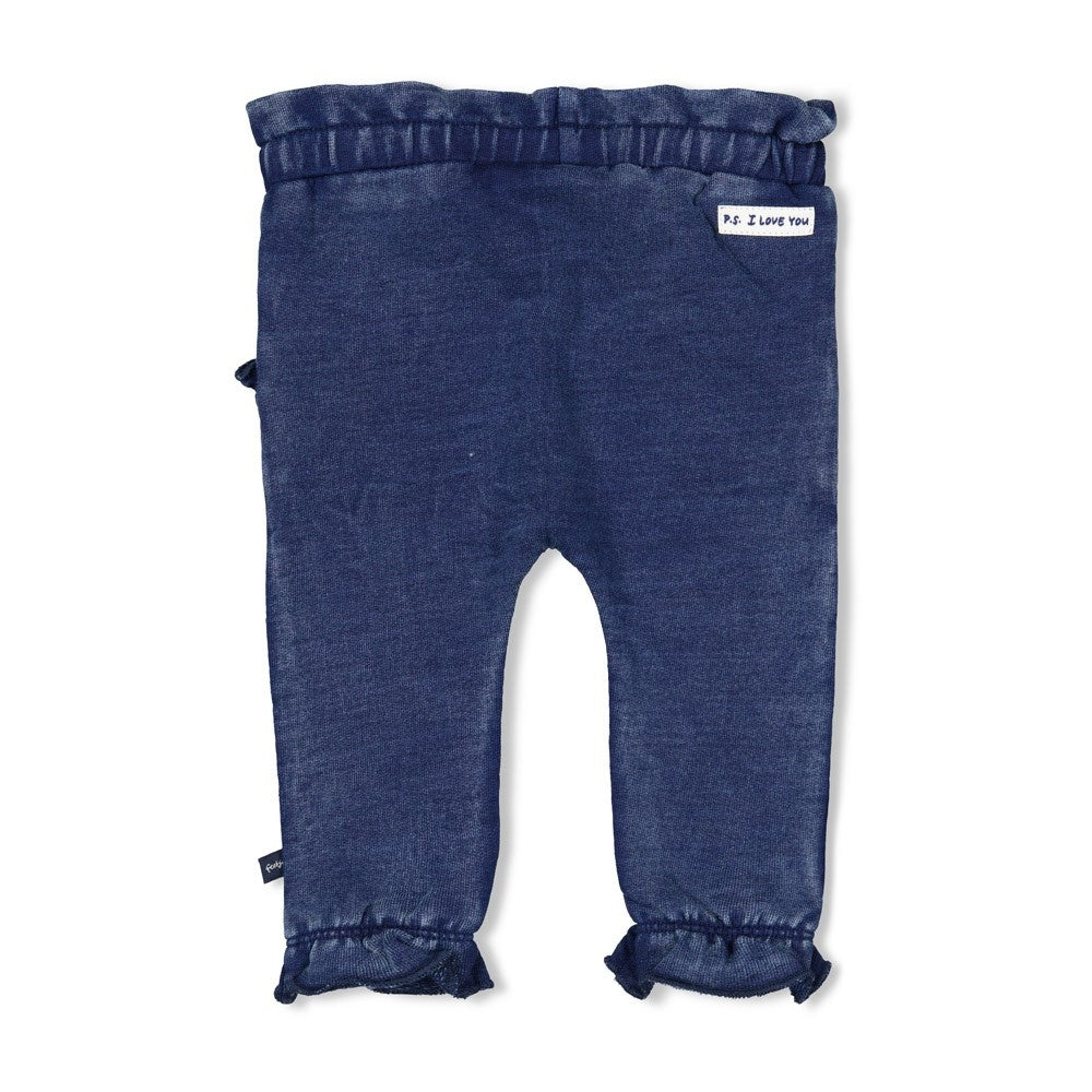 Hose Rüschen Jogg Denim Indigo - Winter Denims